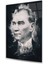 Atatürk Silüeti Dikey Cam Tablo 3