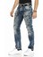 C-1178 Parça Dikişli Cep Detaylı Mavi Erkek Kot Jeans 3