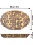 Interbuild Masif Akasya End Grain, Samurai Oval Doğrama Kasap Bloğu, 59X39X7, 8 Cm- Altın Tik 2