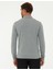 Erkek Gri Melanj Slim Fit Polo Yaka Sweatshirt 50241551-VR086 4