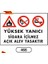 Yüksek Yanıcı Sigara Içilmez Açık Alev Yasaktır Uyarı Levhası 25 x 35 cm 1