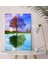 Gift Dört Mevsim Ağaç Tasarımlı Kanvas Tablo 30X50CM-1 1