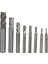 Hss Düz Shank 4 Flüt End Mill Kesici Cnc Uç 8 Li Set 2MM-12MM 4