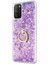 Xiaomi Poco M3 Kılıf Glitter Liquid Holder Mor 2