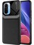 Xiaomi Redmi K40 Kılıf Uniq Leather Siyah 1