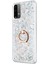 Xiaomi Redmi Note 9 4g Kılıf Glitter Liquid Holder Gümüş 2