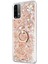 Xiaomi Redmi Note 9 4g Kılıf Glitter Liquid Holder Gold 2