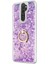 Oppo A9 2020 Kılıf Glitter Liquid Holder Mor 2