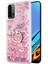 Xiaomi Redmi 9t Kılıf Glitter Liquid Holder Pembe 1