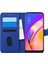 Oppo Reno 5 Lite Kılıf Fabric Book Wallet Lacivert 1