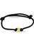 Altın Siyah Ipli Spor Unisex Küp Bileklik (BLK0268) 1