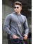 Füme Baskılı Kapşonlu Sweatshirt 5292 1