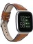 Fitbit Versa 2-3 Uyumlu Deri Kordon Ince RST2EF Taba 1