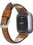 Fitbit Versa 2-3 Uyumlu Deri Kordon Ince RST2EF Taba 2