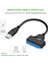 USB Sata 3 Kablo Sata USB 3.0 Adaptörü 6 Gbps Destek 2.5 Inç Harici SSD HDD Sabit Disk 22 Pin 3