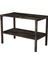 Interbuild Masif Akasya Ağaç,holger 2 Katlı Çok Amaçlı RAF,699X375X500 Mm, Espresso Renk 1