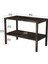 Interbuild Masif Akasya Ağaç,holger 2 Katlı Çok Amaçlı RAF,699X375X500 Mm, Espresso Renk 2