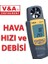 8022 Dijital Anemometre Rüzgar Hızı, Hava Debisi ve Sıcaklık Ölçer 1