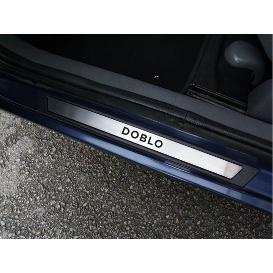 Oto Krom Details Fiat Doblo Krom Kapı Eşik Koruması 2001-2006 2 Parça