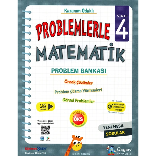 Üçgen Yayıncılık 4. Sınıf Problemlerle Matematik Problem Bankası