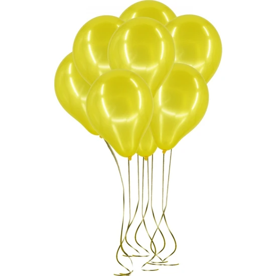 Pazariz 100'LÜ Lateks Pastel Balon Sarı