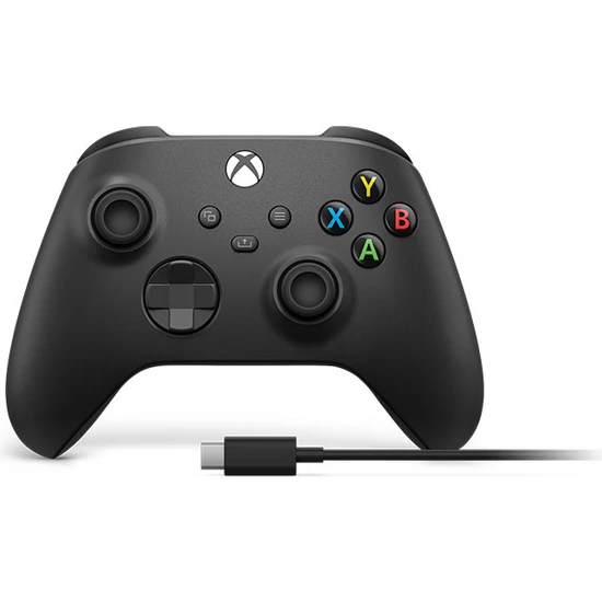Microsoft Xbox Wireless Controller 9.nesil Kol Carbon Black + Type C USB Kablo