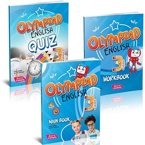 Akılyolu Yayıncılık Grade 3 - Olympıad Englısh Maın Book + Workbook + Quız