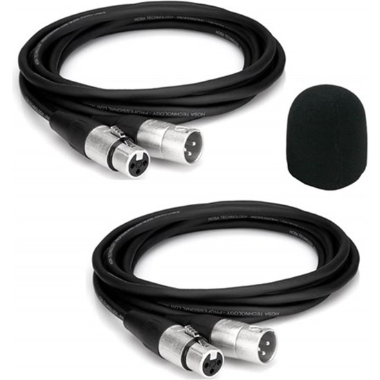 Lastvoice Xlr To Xlr Stereo 5 Metre Mikrofon Kablosu 2'li Set Sünger MC2105X