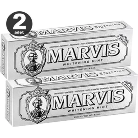Marvis Whitening Mint Diş Macunu 85 ml X2 Adet