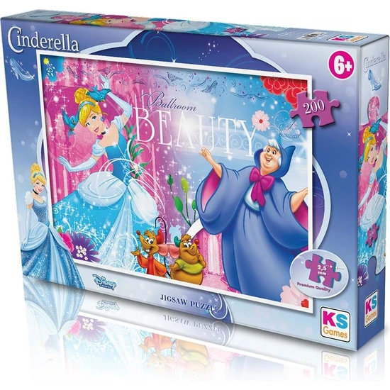 Ks Games Cinderella Puzzle 200 Parça Puzzle