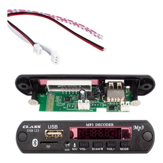 Class TF-123 Bluetooth Oto Teyp Çevirici Dc 12 Volt Bt-Speaker USB Sd Çevirici Aux Girişli Arabalara