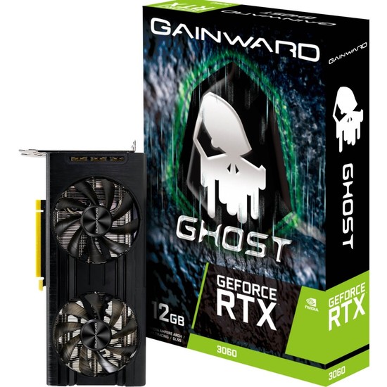 Gainward Geforce RTX3060 Ghost 12GB Gddr6 192BIT 3-Dp HDMI Pcı-Express 3.0 Ekran Kartı
