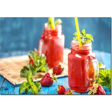 Cakatablo Ahşap Tablo  Dut Meyveli Smoothie Görseli