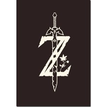 Cakatablo Ahşap Tablo Minimalizm Zelda Efsanesi Görseli