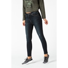 Vigoss Jeans Vıgoss Kadın Kesik Detaylı Denim Pantolon  23787-70402