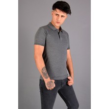 Koçmen Erkek Polo Yaka T-Shirt K-0145 - Gri