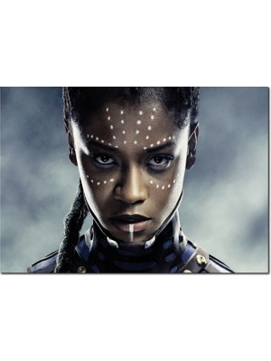 Cakatablo Ahşap Tablo  Kara Panter Letitia Wright