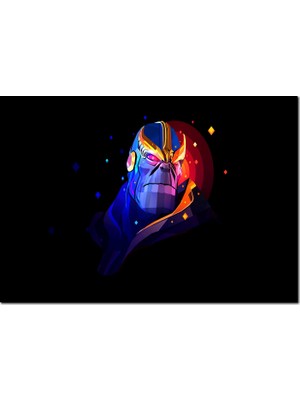 Cakatablo Ahşap Tablo  Marvel Karekteri Thanos Görseli