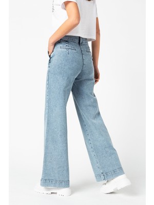 Vigoss Jeans Bol Paça Kadın Denım Pantolon 23774-70408