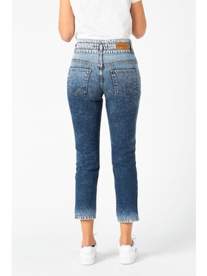 Vigoss Jeans Vıgoss Kadın Kemer Detaylı Denim Pantolon 23827-00008