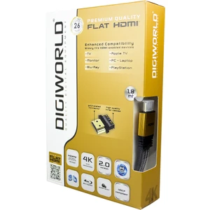 4K HDMI Flat Kablo 26 Awg 2.0 Versiyon - 1.8m