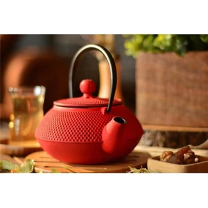 Linden Sümbül 750 ml Kırmızı Döküm Demlik