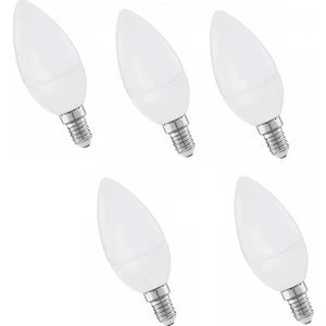 Mum Beyaz LED Ampül 7 W  E14 Duy 5'li