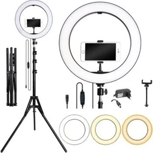 Popüler Cep Halka LED Işık 14" ve 2.1 M Tripod