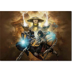 Cakatablo Ahşap Tablo  Mortal Kombat Raiden Sıfır Altı Akrep Görseli