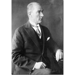 Cakatablo Ahşap Tablo Atatürk Smokinli Modern