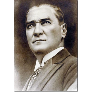 Cakatablo Ahşap Tablo Atatürk Smokinli Yakın Portre