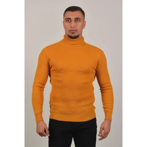 Erkek Boğazlı Kazak K-0045 - Hardal