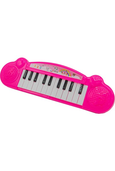 Uj Toys Melodili Kutulu Mini Piyanom-Pembe