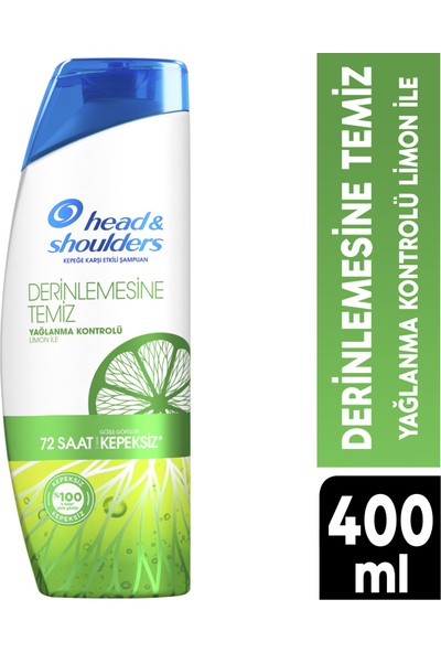 Head & Shoulders Şampuan Derinlemesine Temiz Yağlanma Kontrolü Kepeğe Karşı Etkili 400 ml